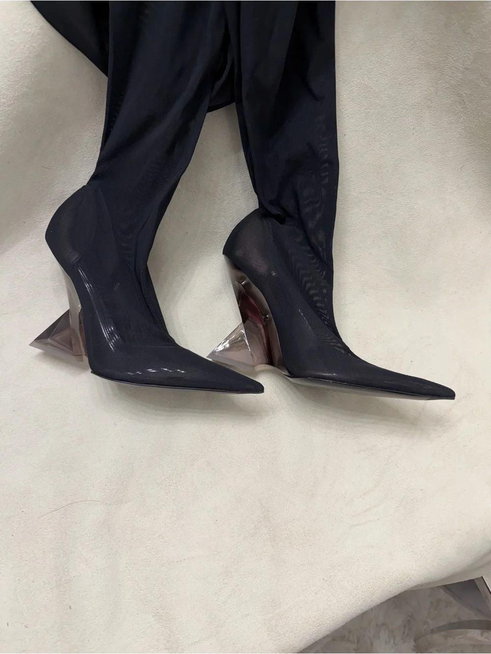 The Attico Cheopissima thigh high 105 boots